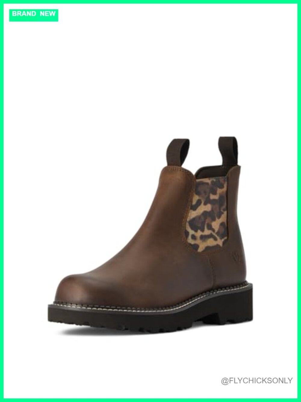 Women's Leather Western Boot Fatbaby Twin Gore Slip-On Mid-Calf